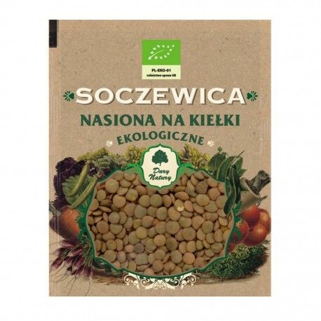 Nasiona na kiełki Soczewica 50g Dary Natury