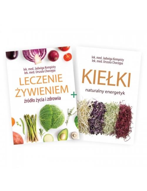 Zestaw książek "Leczenie żywieniem" + "Kiełki naturalny energetyk"